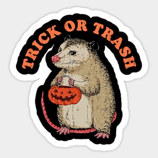 Trick Or Trash Vintage Crack Texture Sticker